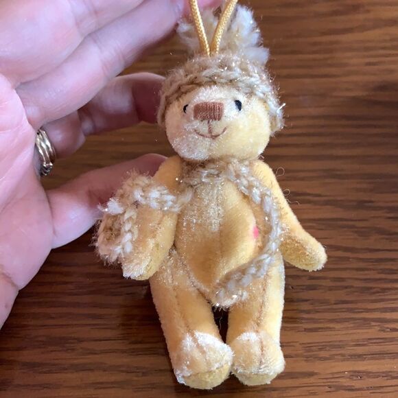 Lot of 4 small Christmas bear ornaments - Picture 8 of 11